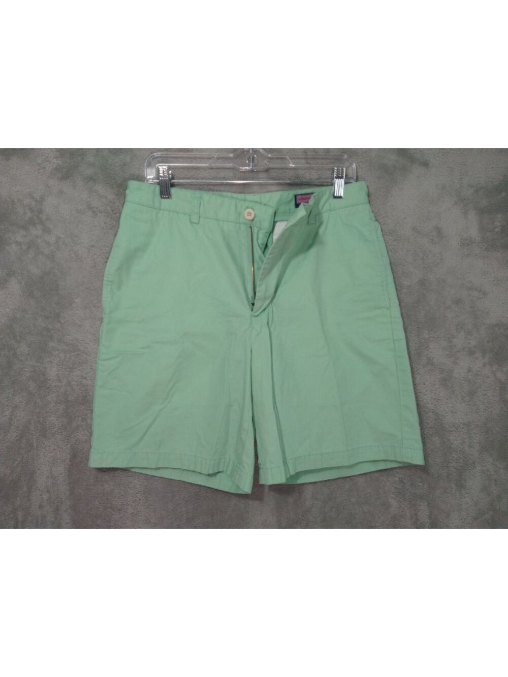 Vineyard Vines Shorts Mens 32 Green Chino Club Flat Front Mid Rise Cotton